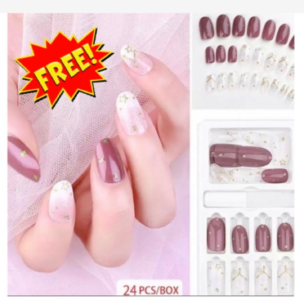 3/$35|HOST PICK|Stylish & Chic Artsy Nail FREE nail glue, nail file